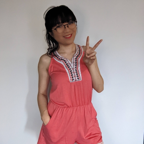 Pink M. Fasis Romper - Picture 2 of 4